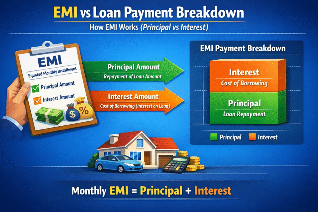 EMI vs Loan Payment Breakdown