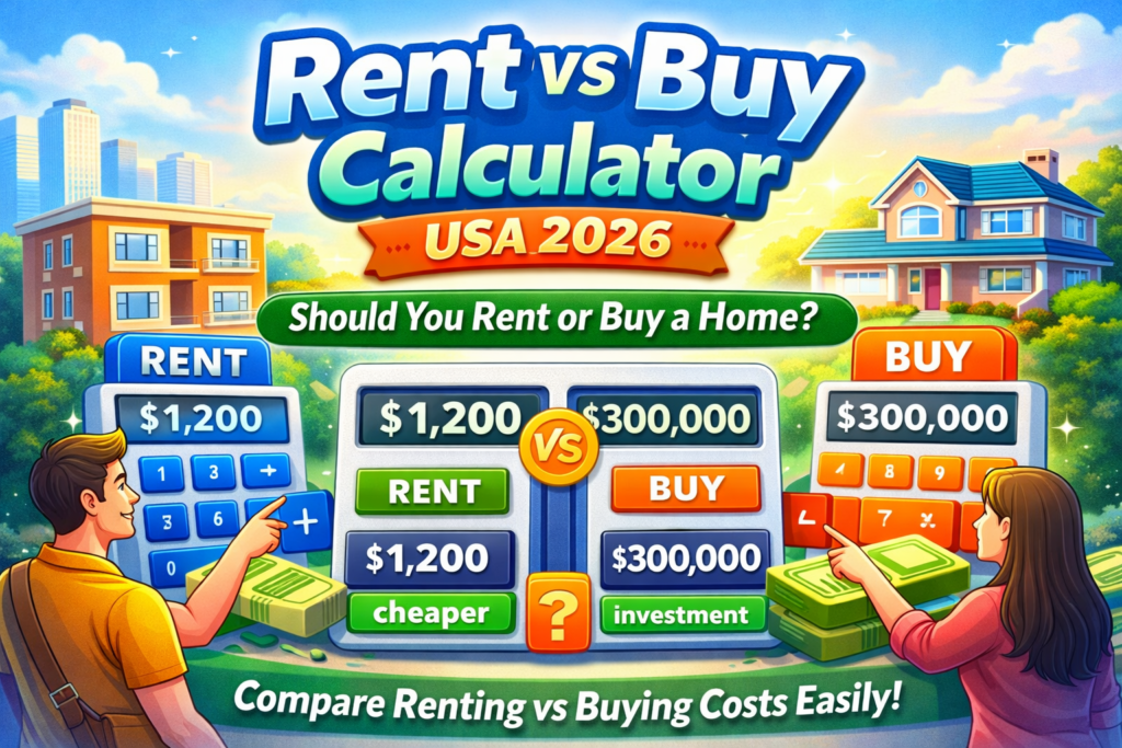 rent vs buy calculator USA 2026
